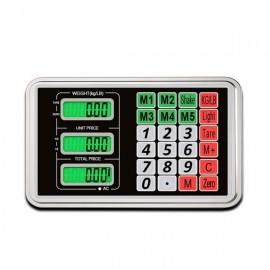 100KG/220lbs LCD Digital Personal Floor Postal Platform Scale with 30*40 Platform & 0.6mm Plate Black UK Plug