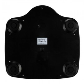 SF-187 High Accuracy 180kg/396LB Plastic Platform Electronic Digital Body Scale Black