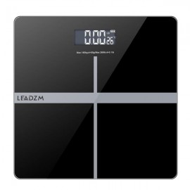 LEADZM 180Kg/50g  11" Personal Weighing Bathroom Scale Black&Silver