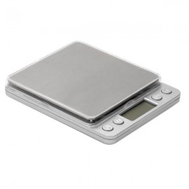 3KG/0.1g Small Jewelry Electronic Scale High Precision Two Pallets（I3000) Silver