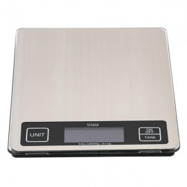 SF-660A 22*17cm Platform 10kg/1g Touch Screen Multi - Unit Switch Kitchen Scale Stainless Steel Countertop