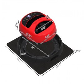 Portable 30 * 25 Heat Press Machine Red Black
