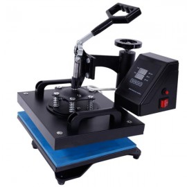30 x 23 Rotary Heat Press Machine with LCD Temperature Control for T-shirt Black