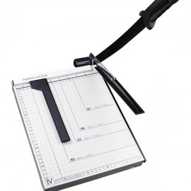 12" Metal Base Paper Cutter Trimmer Scrap Booking Desktop Sheet A4 Guillotine White & Black
