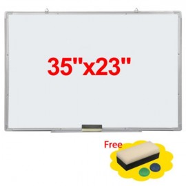 [US-W]Single Sided Magnetic Dry-Erase Whiteboard with Marker & Eraser & 2pcs Magnets 90*60cm