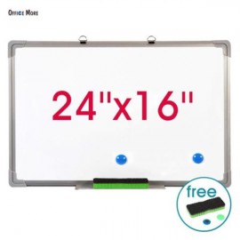 [US-W]Single Sided Magnetic Dry-Erase Whiteboard with Marker & Eraser & 2pcs Magnets 60*40cm