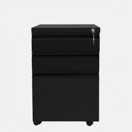 39cm Gooseneck Office File Cabinet Black