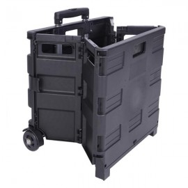 [US-W]2 Wheels Rolling Utility Cart, Heavy Duty Light Weight 80LB Load Capacity Collapsible Handcart