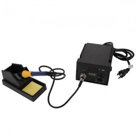937D  Constant-Temperature Soldering Station Digital Display Soldering Station with 5pcs Solder Tips US Plug Black
