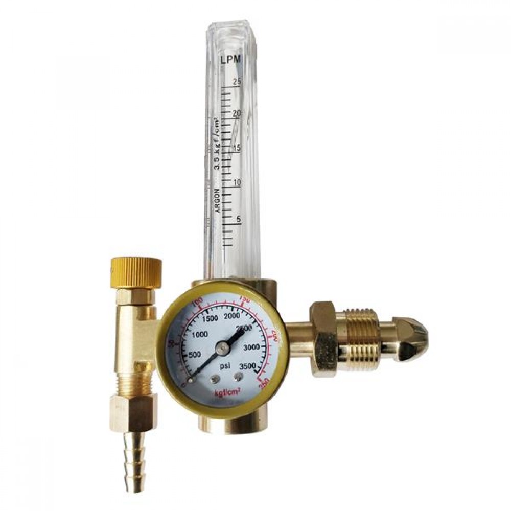 High Quality Argon Pressure Reducer Transparent & Golden