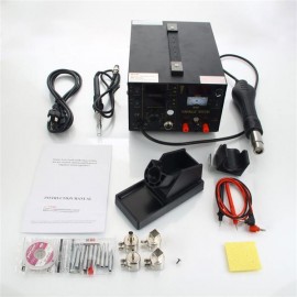 YiHUA-853D 3-in-1 Soldering Station   Hot Air Gun   Soldering Iron Kit with 11pcs Soldering Iron Hea