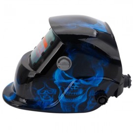 Solar Powered Auto Darkening Welding Helmet Blue & Black