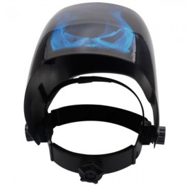Solar Powered Auto Darkening Welding Helmet Blue & Black